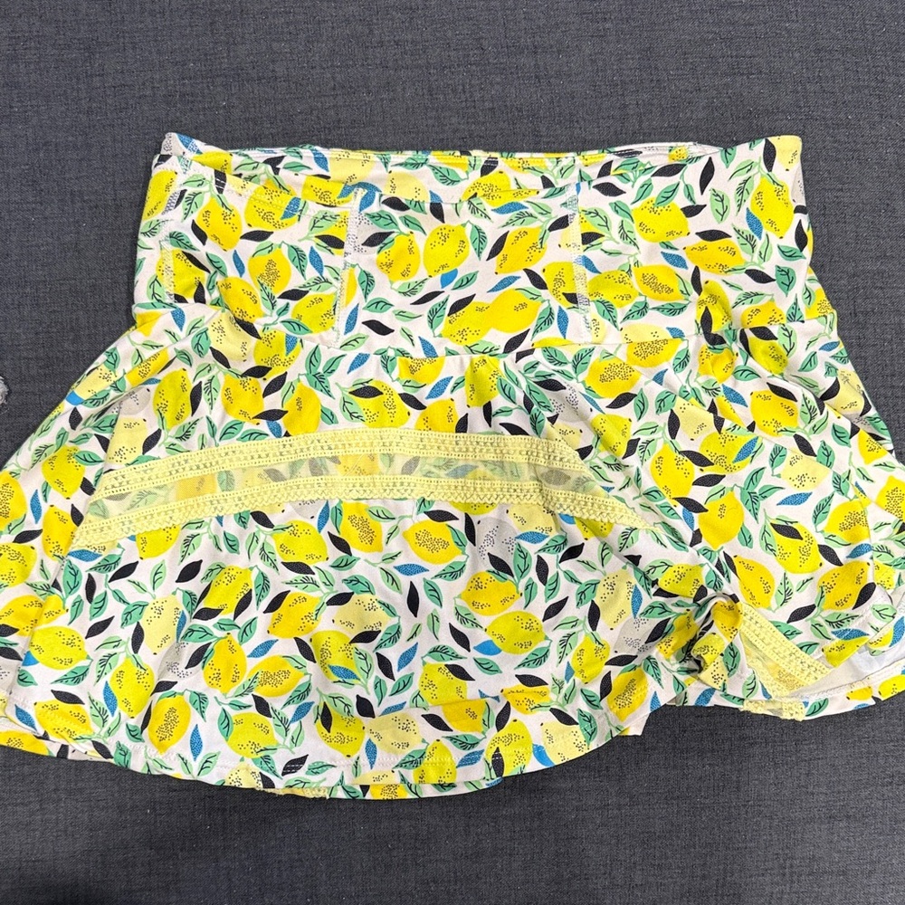 Free People Movement Yellow Lemon Print Skirt size large (fits medium)